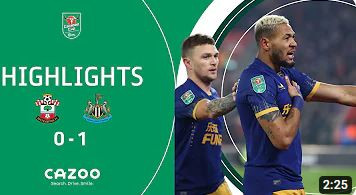 Southampton v Newcastle United | Carabao Cup |  highlights