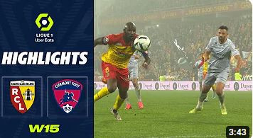 RC LENS - CLERMONT FOOT 63 (2 - 1) - Highlights - (RCL - CF63) / 2022-2023